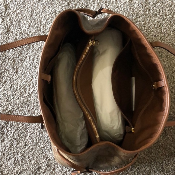 Coach Brown Drawstring Purse - Picture 5 of 7